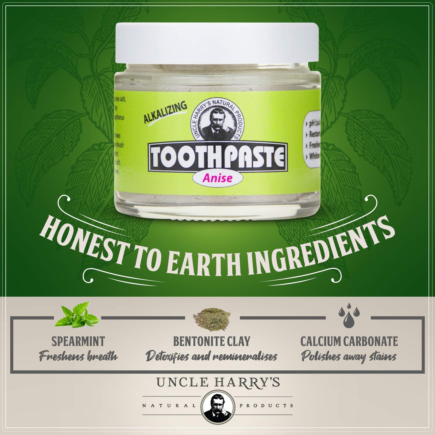 Uncle Harry'S Anise Remineralizing Toothpaste  Natural Whitening Toothpaste Freshens Breath & Promotes Enamel  Vegan Fluoride Fr