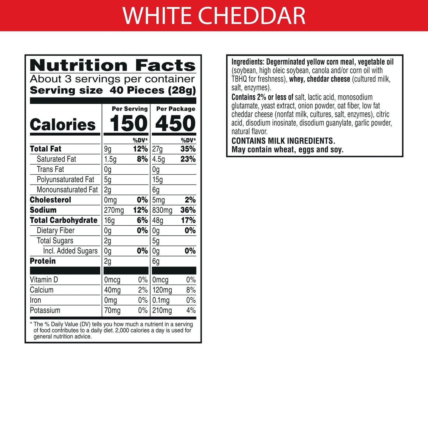 Cheez-It Puffd Cheesy Baked Snacks, Puffed Snack Crackers, Kids Snacks, White Cheddar, 18Oz Case (6 Pouches)