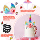 Unicorn Cake Topper Handmade Rainbow Horn Unicorn Cake Topper Unicorn Happy Birthday Party Decoration Supplies Magic Reusable Ca