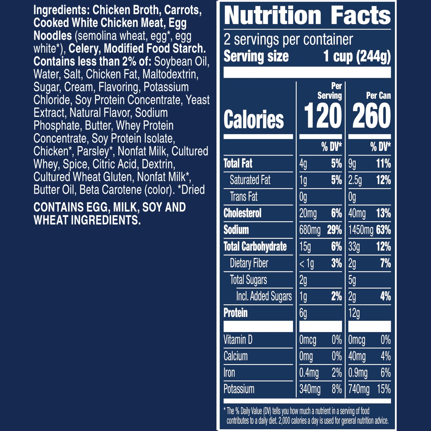 Progresso Traditional, Creamy Chicken Noodle Canned Soup, 18.5 Oz. (Pack Of 12)