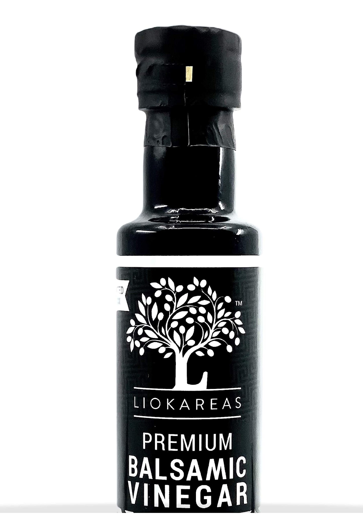 Liokareas Organic Greek Balsamic Vinegar - NonGMO, Gluten Free, Thick, 8.45 Fl Oz, Intense Dark Red