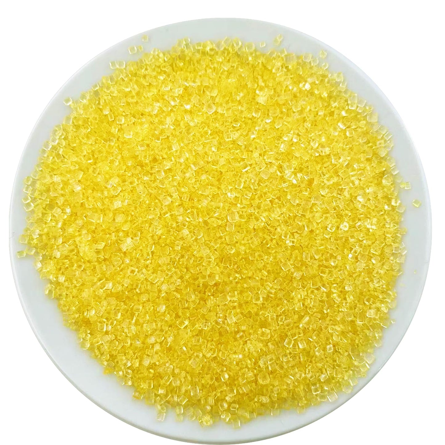 Sentovac Yellow Sanding Sugar For Baking Edible Sparkling Sugar Sprinkles Coarse Sugar Crystals For Baking Topping Cake Cookie C