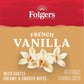 Folgers French Vanilla Artificially Flavored Coffee  Keurig K-Cup pods  10 Count Box (Pack of 6)