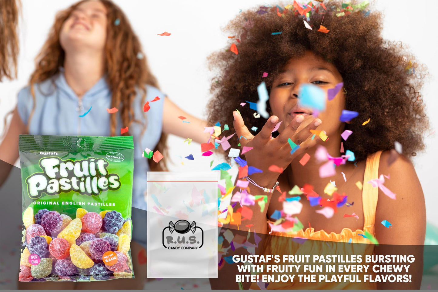 Gustaf'S Fruit Pastilles, Original Flavor, 2 Pack - 5.29 Oz Each | Classic Fruit Flavored Candies | Imported Chewy Treats Comes