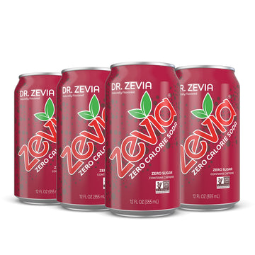 Zevia All Natural Diet Soda - Dr. Zevia - 12 Ounces - 6 Cans