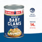 Bumble Bee Whole Baby Canned Clams, 10 Oz Can (Pack Of 12) - Ready To Eat - 13G Protein Per Serving - Gluten Free