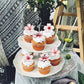 40 Pack Edible Cherry Blossom Cupcake Toppers Spring Bridal Engagement Baby Shower Birthday Party Cupcake Picks Drink Topper Ann