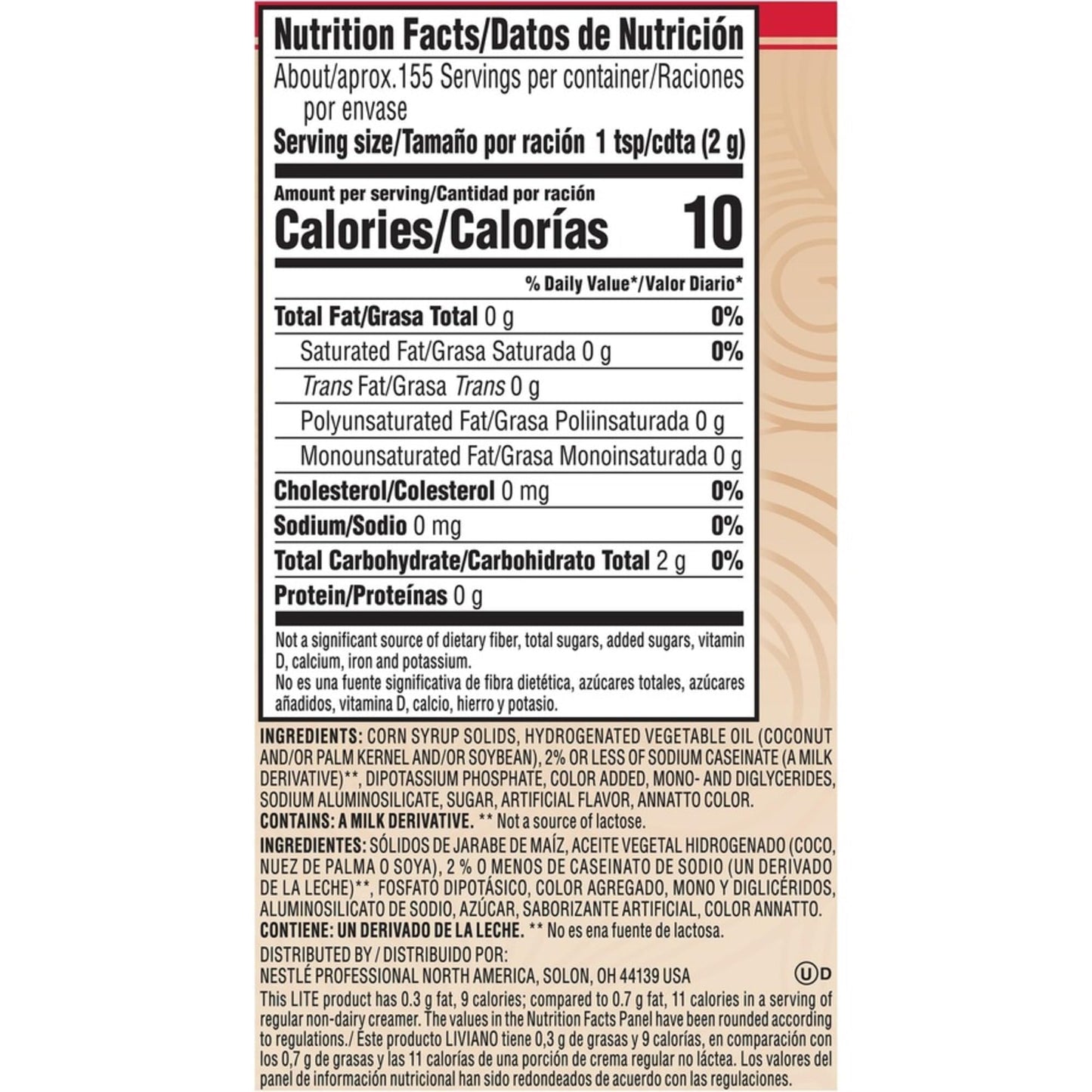 Nestle Coffee Mate Creamer 11Oz Powder Creamer, Lite Original (74185)
