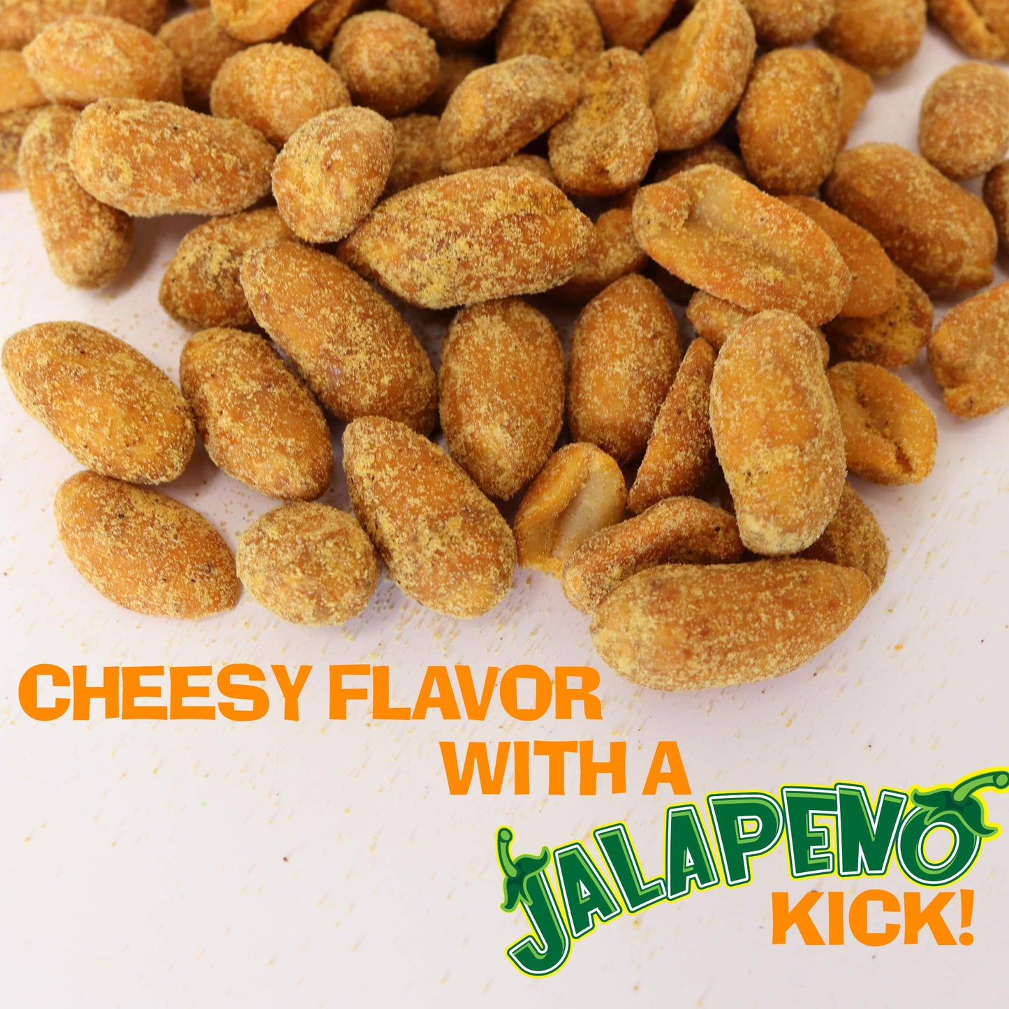 Spicy Jalapeno Cheddar Flavored Peanuts, Jalapeno Cheddar Peanuts Variety Pack 12 Ounce Can (Jalapeno Cheddar 3 Lb)
