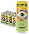 Neutonic Nootropic Energy Drink | Zero Sugar, 120mg Caffeine | Wild Citrus | 12 Cans