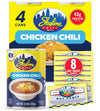 Skyline Chicken Chili Bundle - 4-Pack 15 oz Cans with 8 Packets of Skyline Chili Hot Sauce  Authentic Cincinnati Chili & Spicy Sauce Combo for Coneys  Spaghetti  Nachos & Low Carb Meals