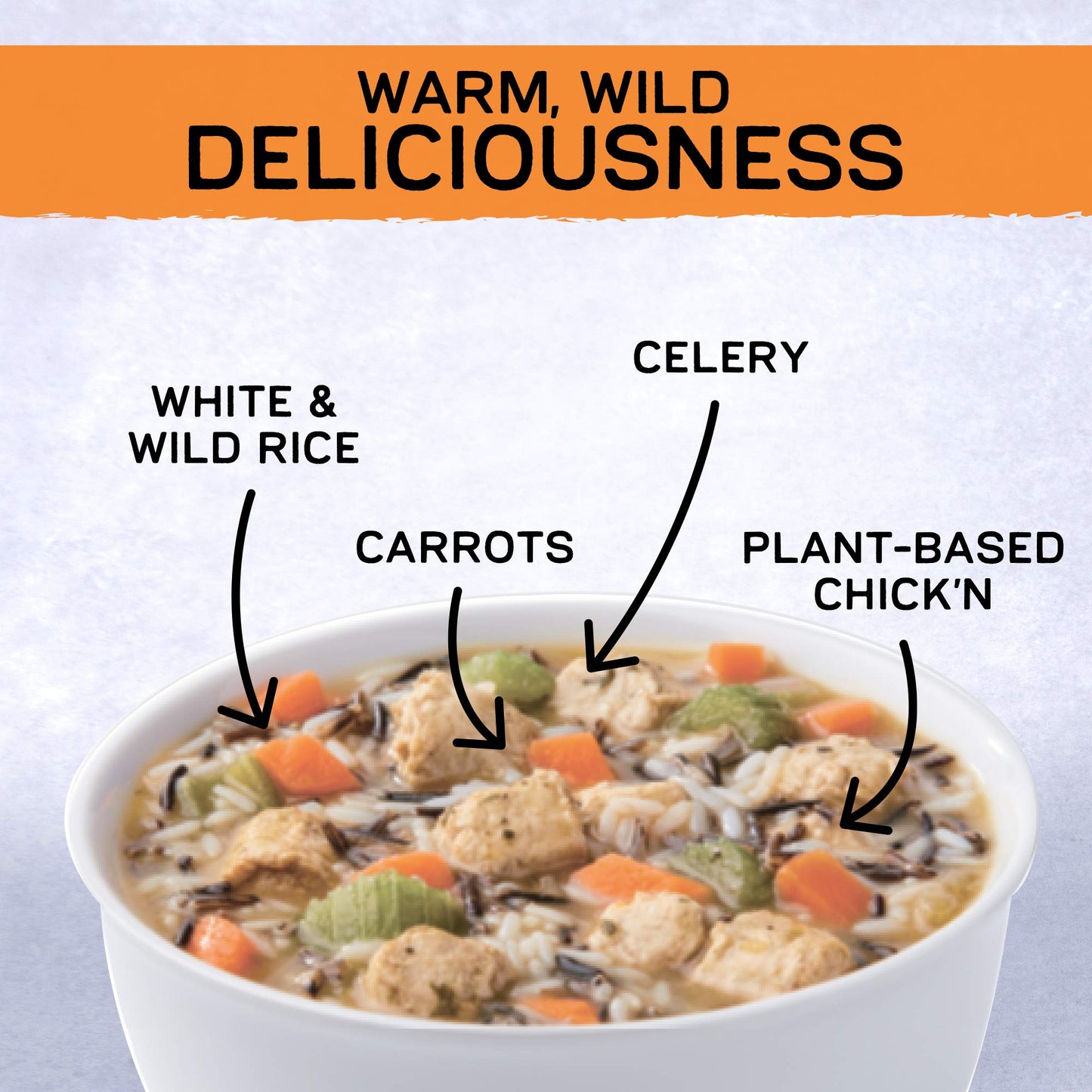 Gardein Plant-Based Chick'n & Rice Soup, Vegan, 15 oz.