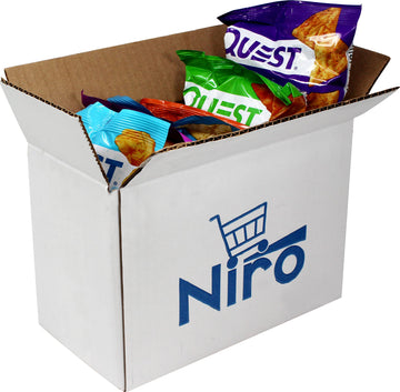 Niro Assortment | Quest Tortilla Style Protein Chips - 8 Flavors - Cheddar & Sour Cream, Spicy Sweet Chili, Ranch, Loaded Taco,