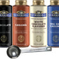 Ghirardelli Chocolate Caramel Sauce, White Chocolate & Sea Salt, 16 oz Bottles (Pack of 4) with Barista Spoon
