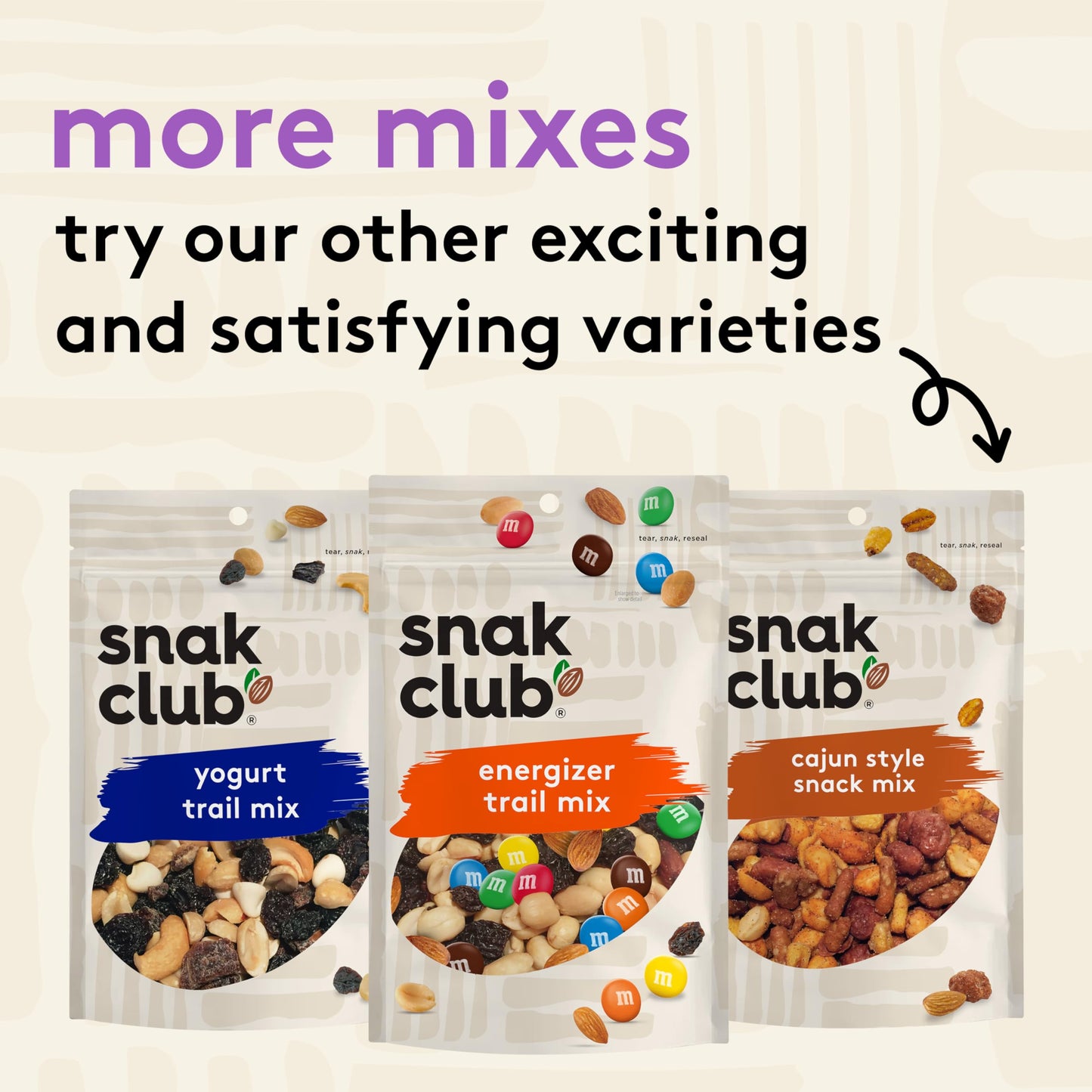 Snak Club Tropical Trail Mix with Peanuts  Dried Papaya  Raisins  Banana Chips  Dried Pineapple  Coconut Chips  and Almonds  Gluten-Free and Kosher Snack  24 oz Resealable Bag