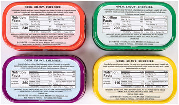 Fresh   Gourmet Canned Tuna Variety Pack (4 Pack) Healthy High-Protein Skipjack Fish & Ready-to-Eat Meal - All-Natural, Non-GMO,