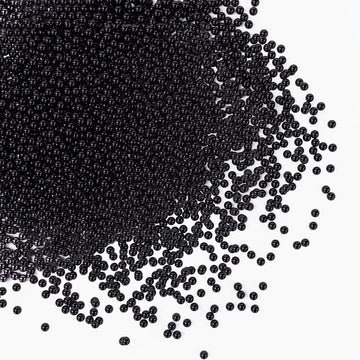 Bayep Edible Pearls for Cake Decorating 2mm Black Sprinkles for Cookies, Baking, Ice Cream, Cupcake Topper Pearl Sprinkles Perfe
