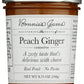 Bonnies Jams, Peach Ginger Jam, 8.75 Ounce