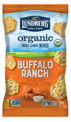Lundberg Organic Buffalo Ranch Rice Cake Minis 5Oz Gluten-Free Whole Grain Vegan Usda Certified Organic Non-Gmo Project Verified