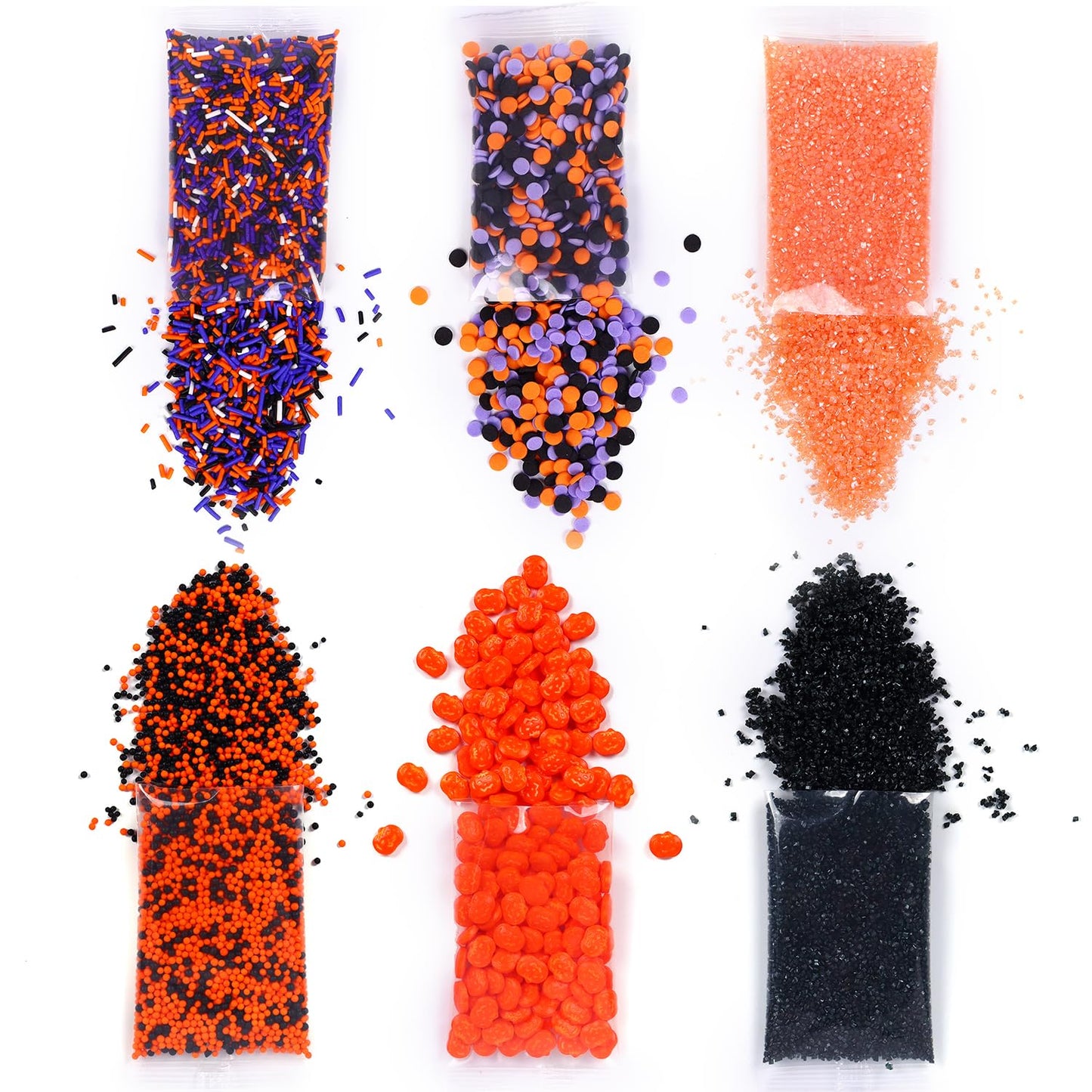 Halloween Sprinkles For Cake Decorating Edible Sprinkle Mix Pumpkin Jimmies Orange Sanding Sugar Cake Sprinkles For Baking Cupca