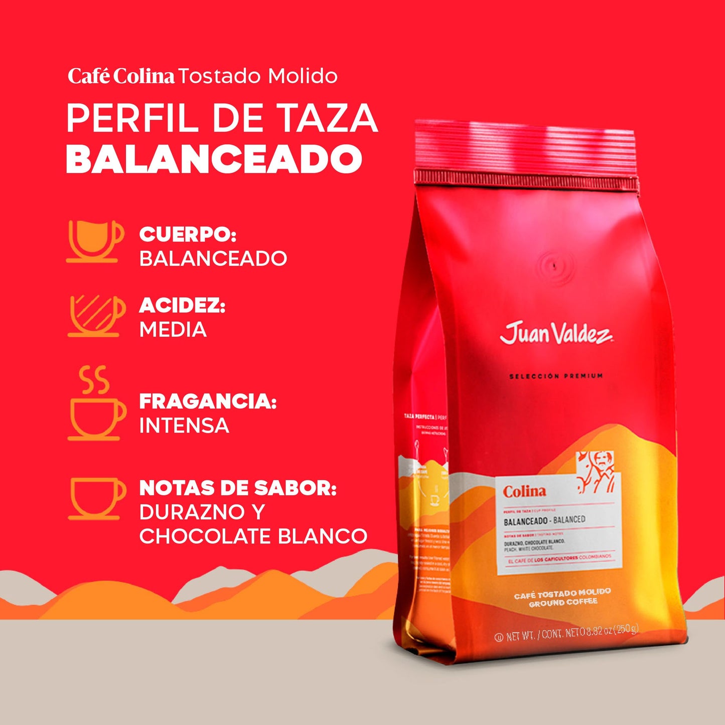 Juan Valdez Ground Colombian Coffee, (Colina)