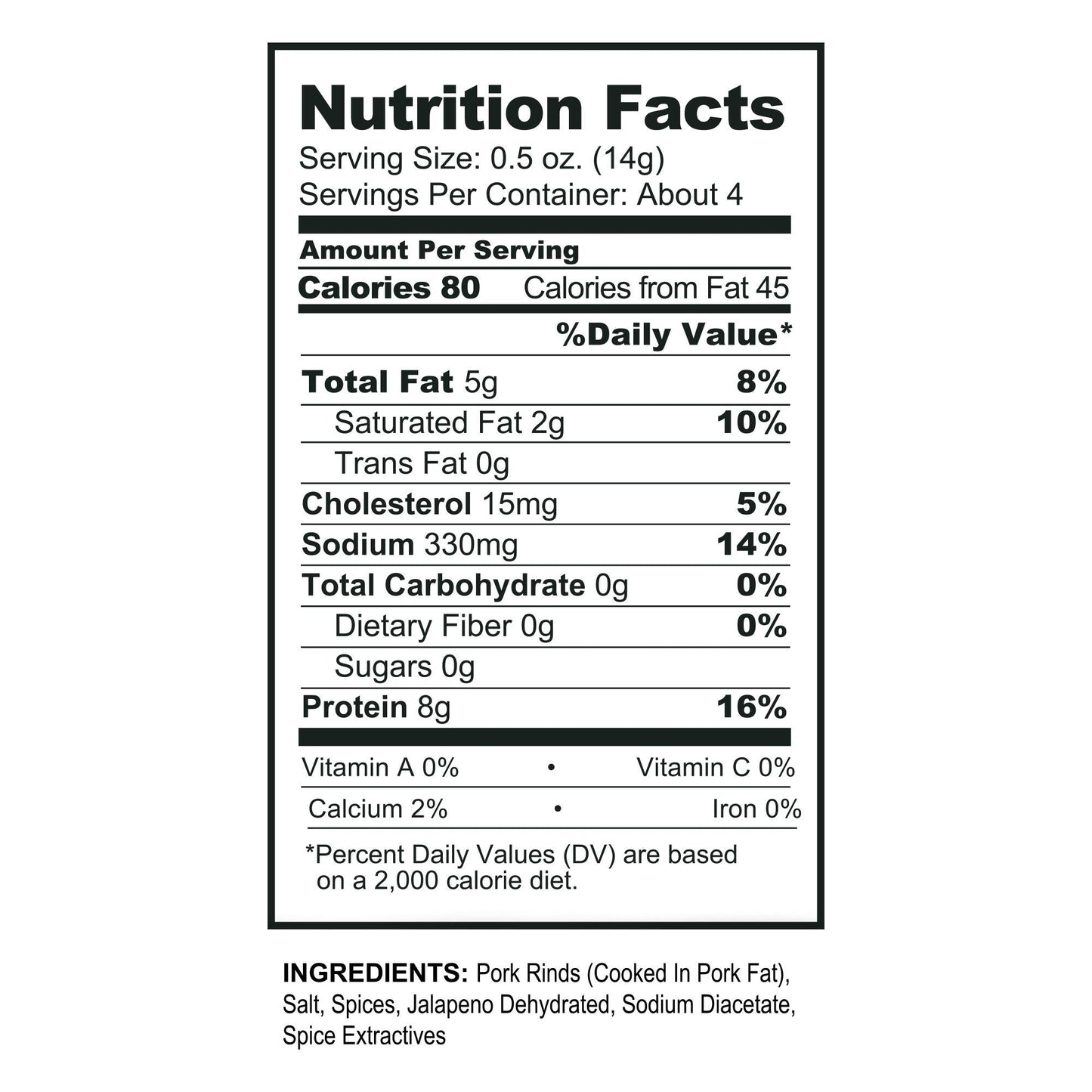 Pork King Good Stupid Hot Pork Rinds - (4 Pack) Low Carb, Keto Diet Friendly Snack - Extremely Spicy Chicharrones