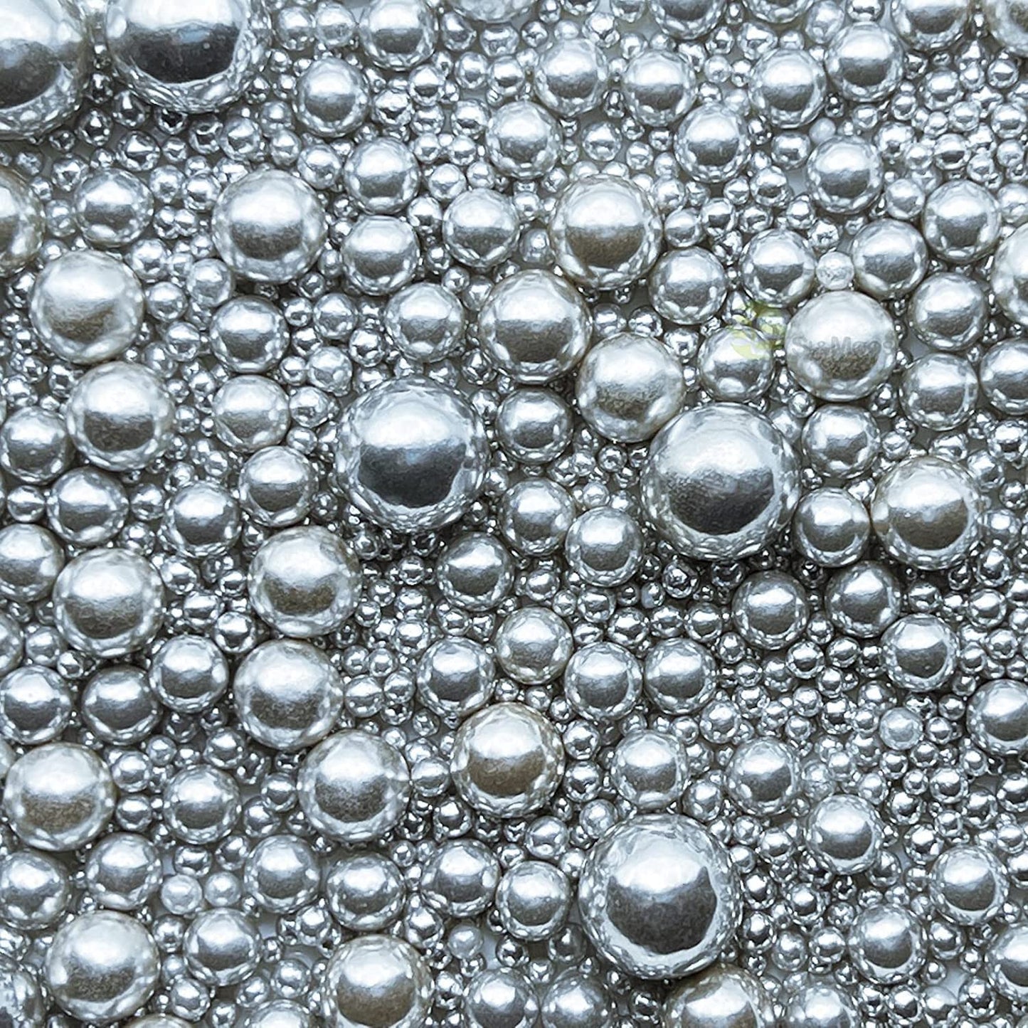 Sentovac Edible Silver Pearl Sugar Sprinkles 4.23Oz/ 120G Edible Candy Pearls For Decorating | Edible Cake Cupcake Sprinkles For Halloween Christmas | Cake Topper Decorations