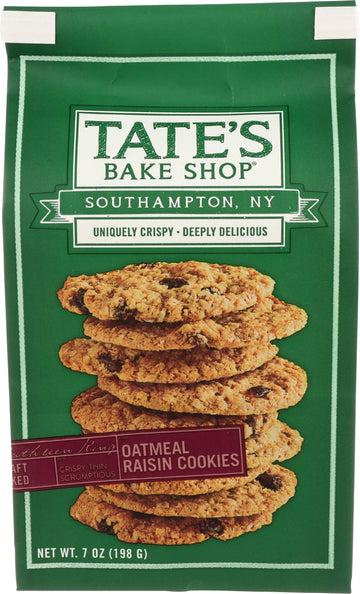 Tates Cookies Oatmeal Raisin, 7 Oz