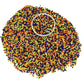 PhilaeEC Halloween Nonpareils Sprinkles, 2mm Mini Pearls for Cake Decoration, Cupcake Toppers, Cookie Baking, Halloween Supplies