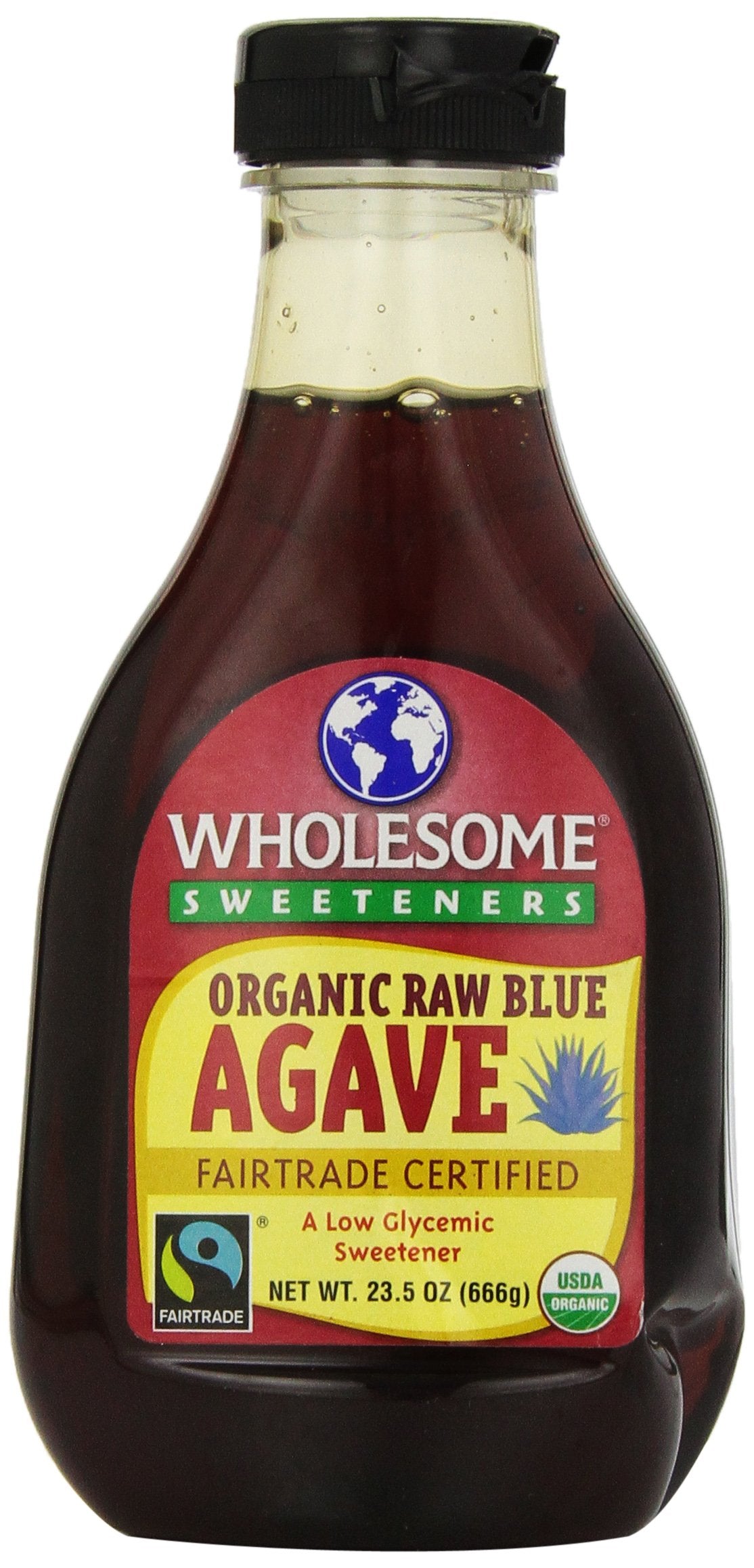 Wholesome Sweeteners Organic Blue Agave Syrup, 23.5 Fl Oz, Pack of 1