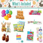Easter Snack Yellow Box (58 Count) Filled With Treats, Peelable Gummies, Marshmallow Gummies, Easter Bunny And More, Great Packa