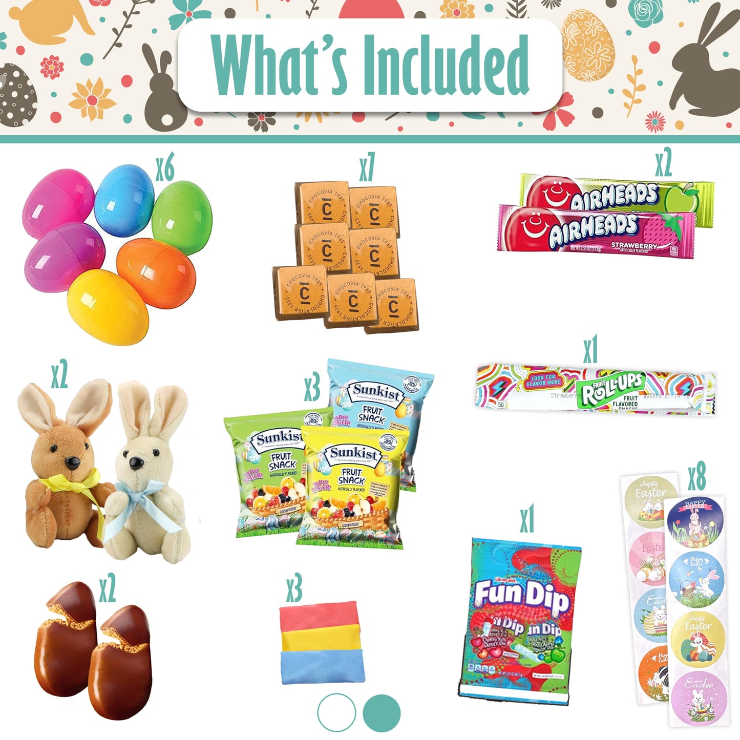Easter Snack Yellow Box (58 Count) Filled With Treats, Peelable Gummies, Marshmallow Gummies, Easter Bunny And More, Great Packa