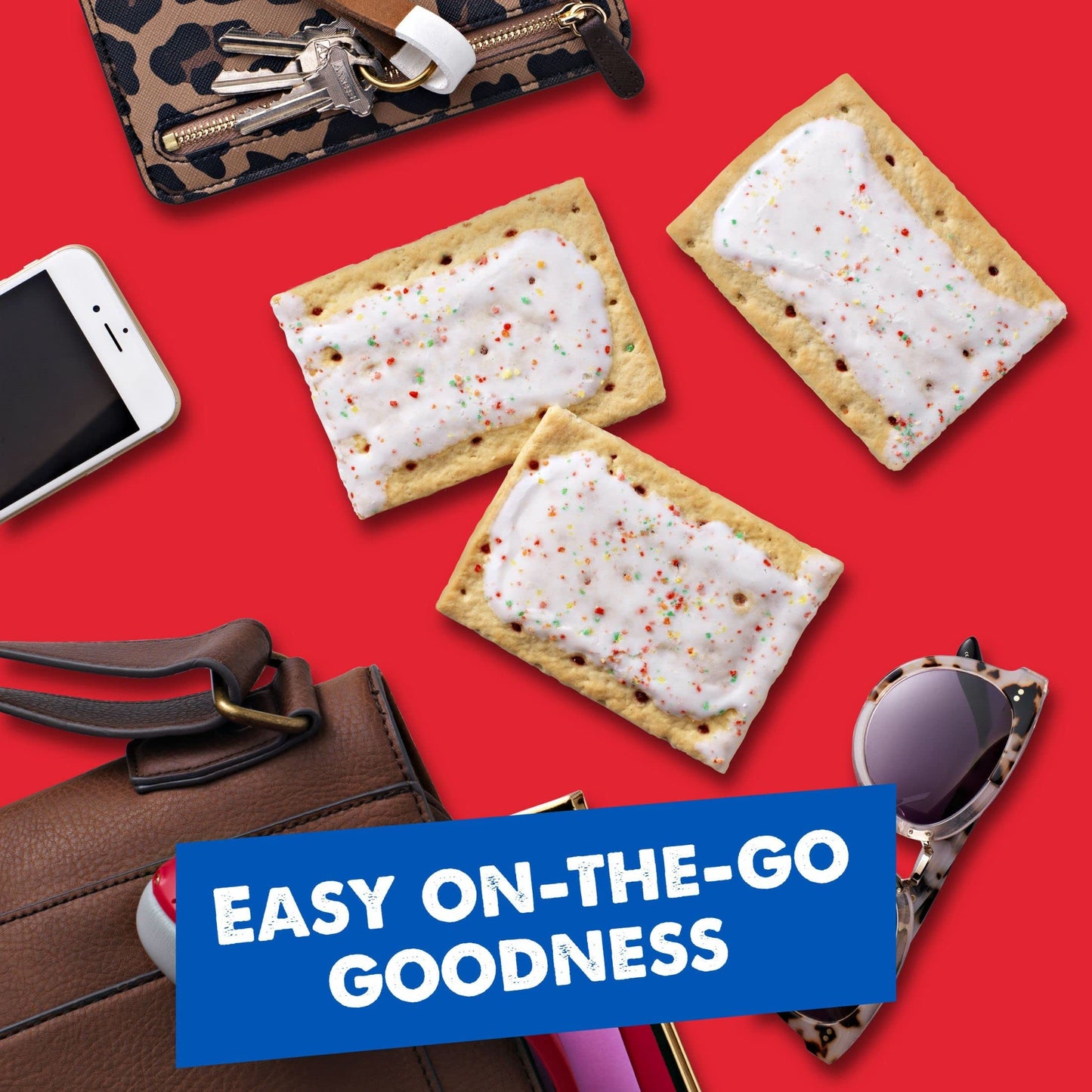 Pop-Tarts Toaster Pastries, Breakfast Foods, Kids Snacks, Value Pack, Frosted Strawberry (64 Pop-Tarts)