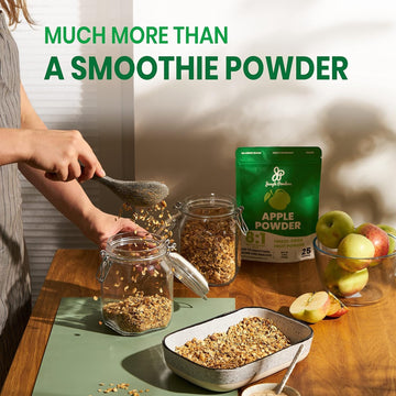 Jungle Powders Freeze Dried Apple Powder 3.5 Ounce Bag For Baking Apple Pectin Powder Unsweetened Whole Apple Extract Fruit Peel