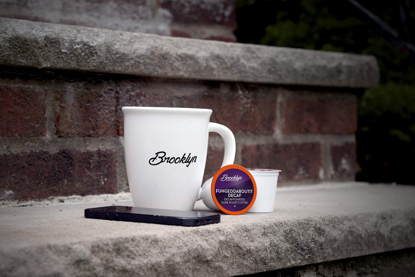 Brooklyn Beans Coffee Pods Fuhgeddaboutit Decaf 40 Count Compatible with K Cup malt-inspired