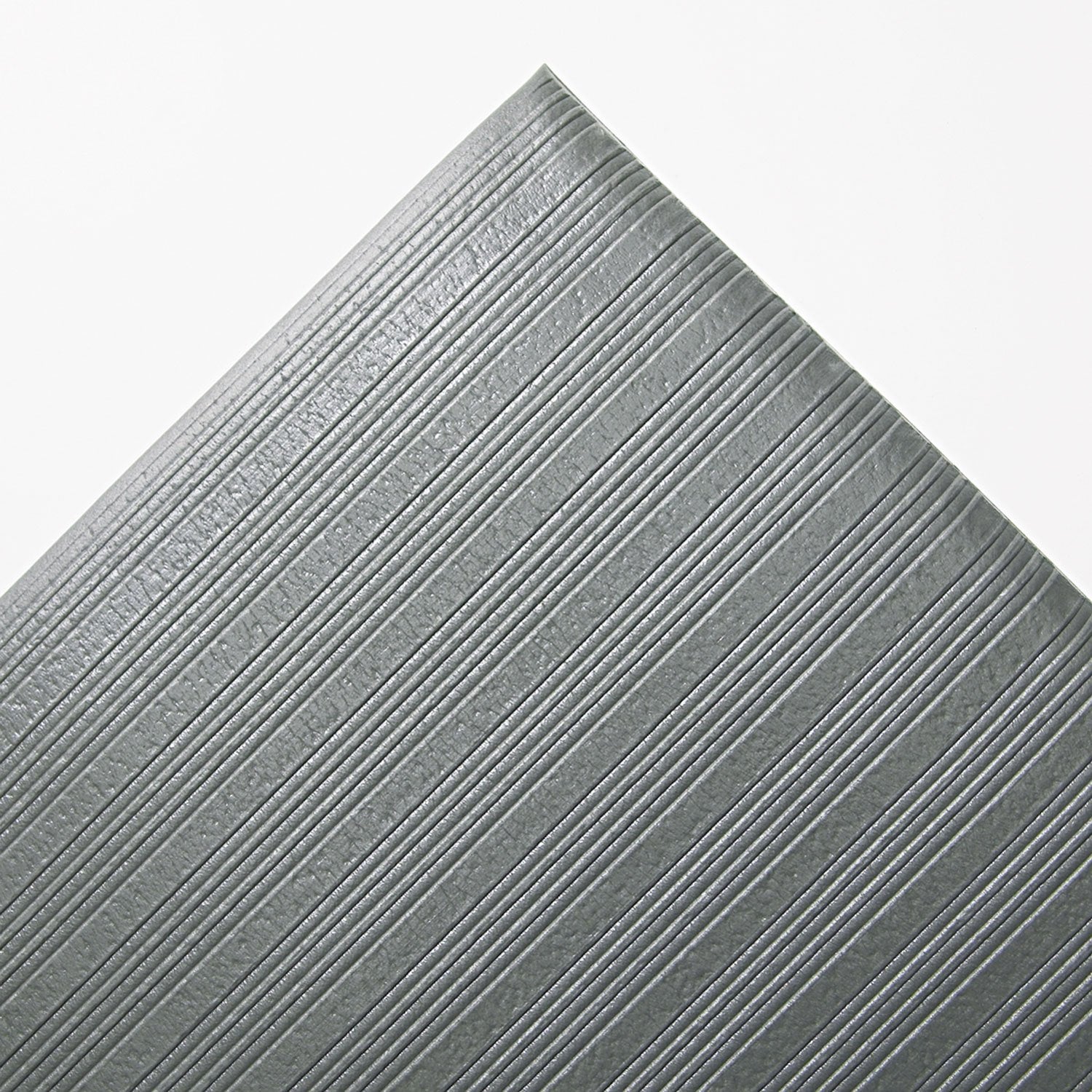 Crown Fl3660Gy Ribbed Anti-Fatigue Mat, Vinyl, 36 X 60, Gray