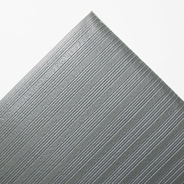 Crown Fl3660Gy Ribbed Anti-Fatigue Mat, Vinyl, 36 X 60, Gray