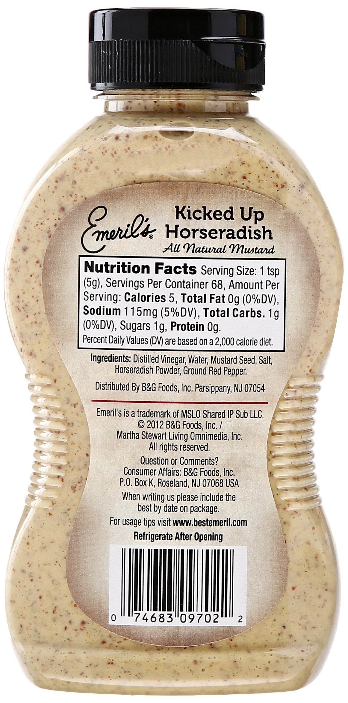 Emeril s Mustard, Kicked Up, Horseradish, 12 Fl Oz