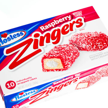 Raspberry Zingers (2, 10ct packs - 20 Zingers) - Sweet and Salty Kettle Popcorn (1, 5.5oz bag) - 3 Items Total