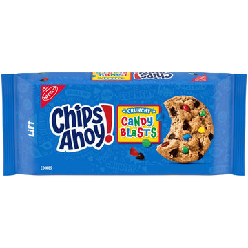 CHIPS AHOY! Crunchy Candy Blasts Chocolate Chip Cookies, 12.4 oz