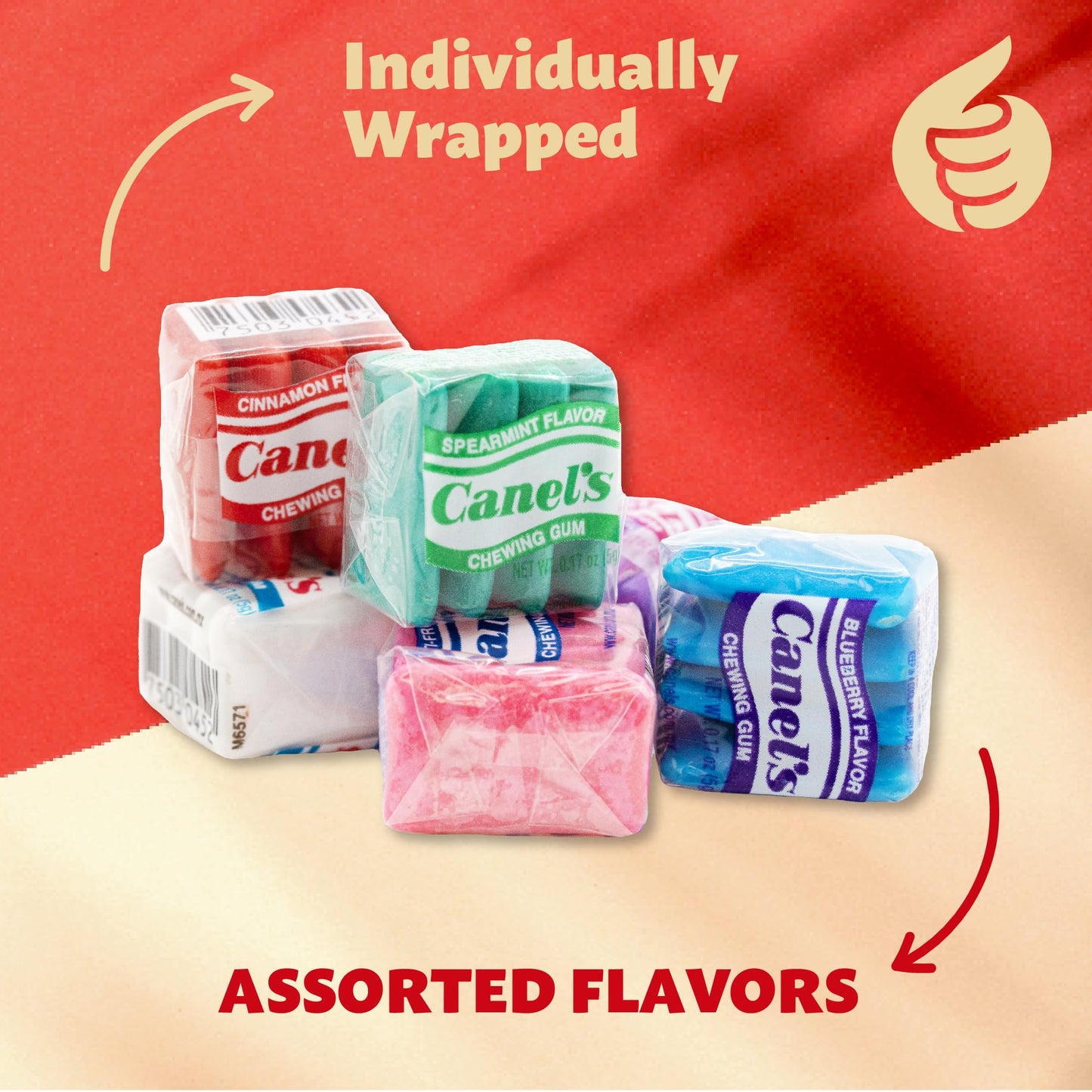 Canel'S Original Chewing Gum Assorted Flavors, 1.5-Pound Pack (About 135 Individually Wrapped Pouches)