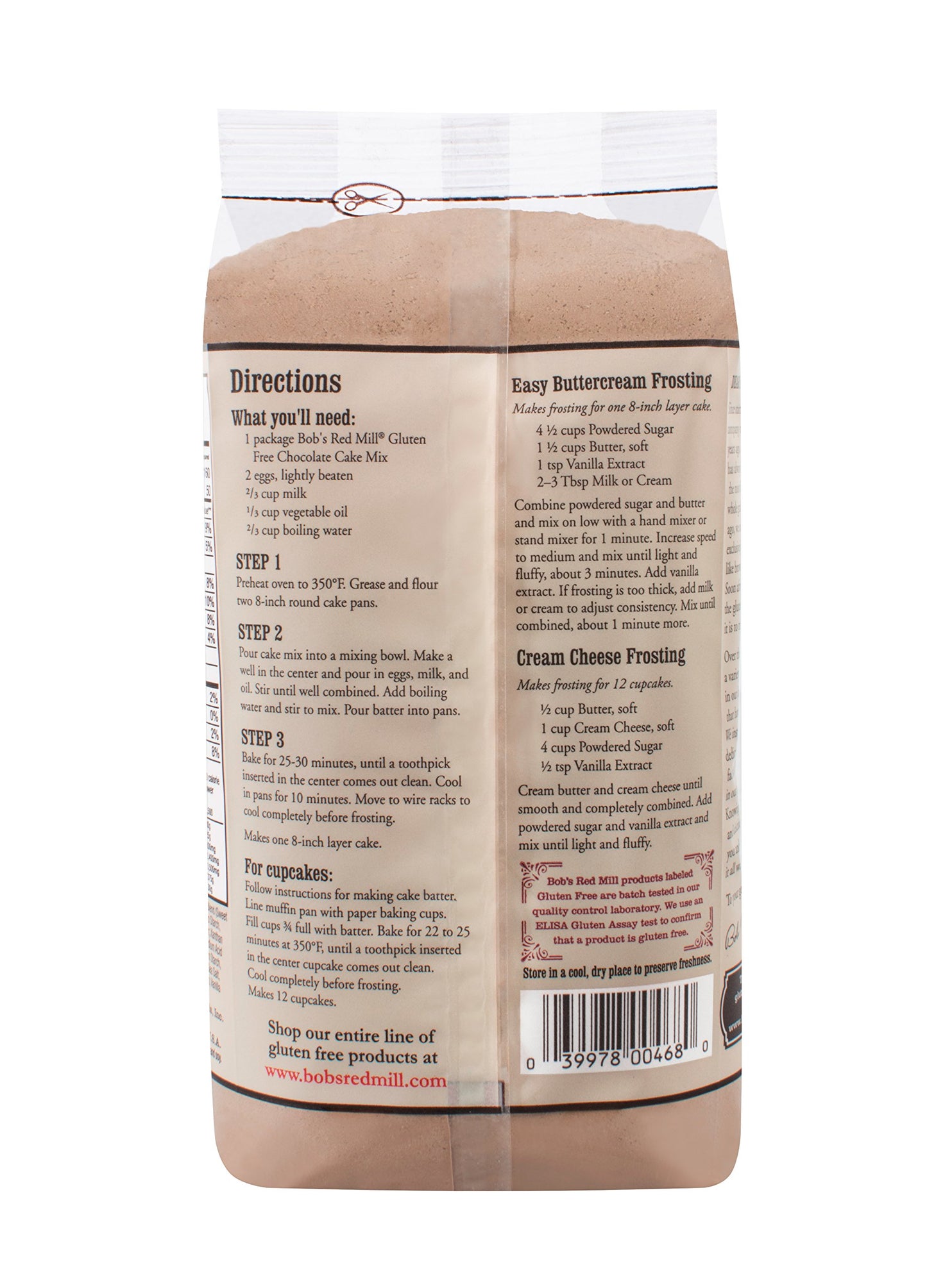 Bob'S Red Mill Gluten Free Chocolate Cake Mix, 16 Ounce (Pack Of 4)
