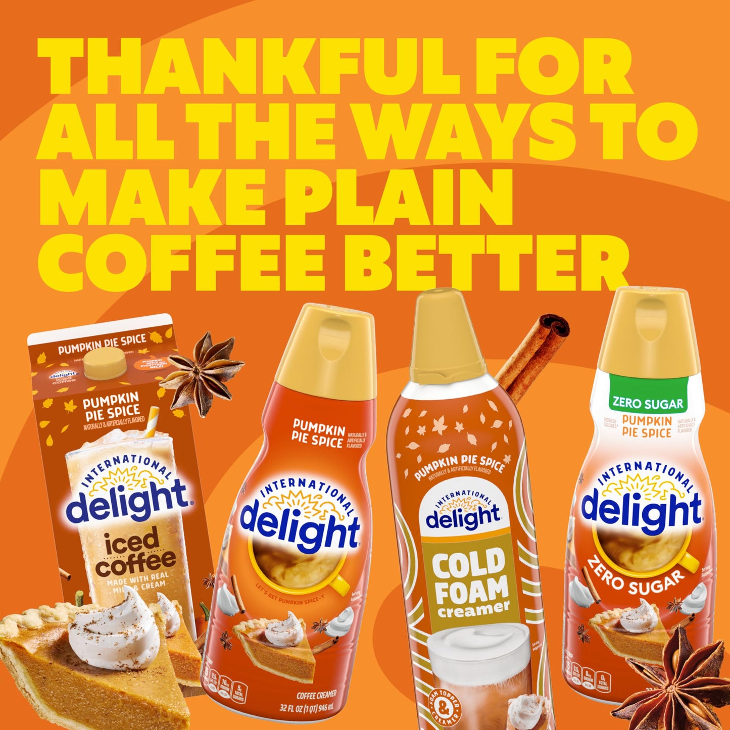 International Delight Coffee Creamer, Pumpkin Pie Spice, 32 oz.