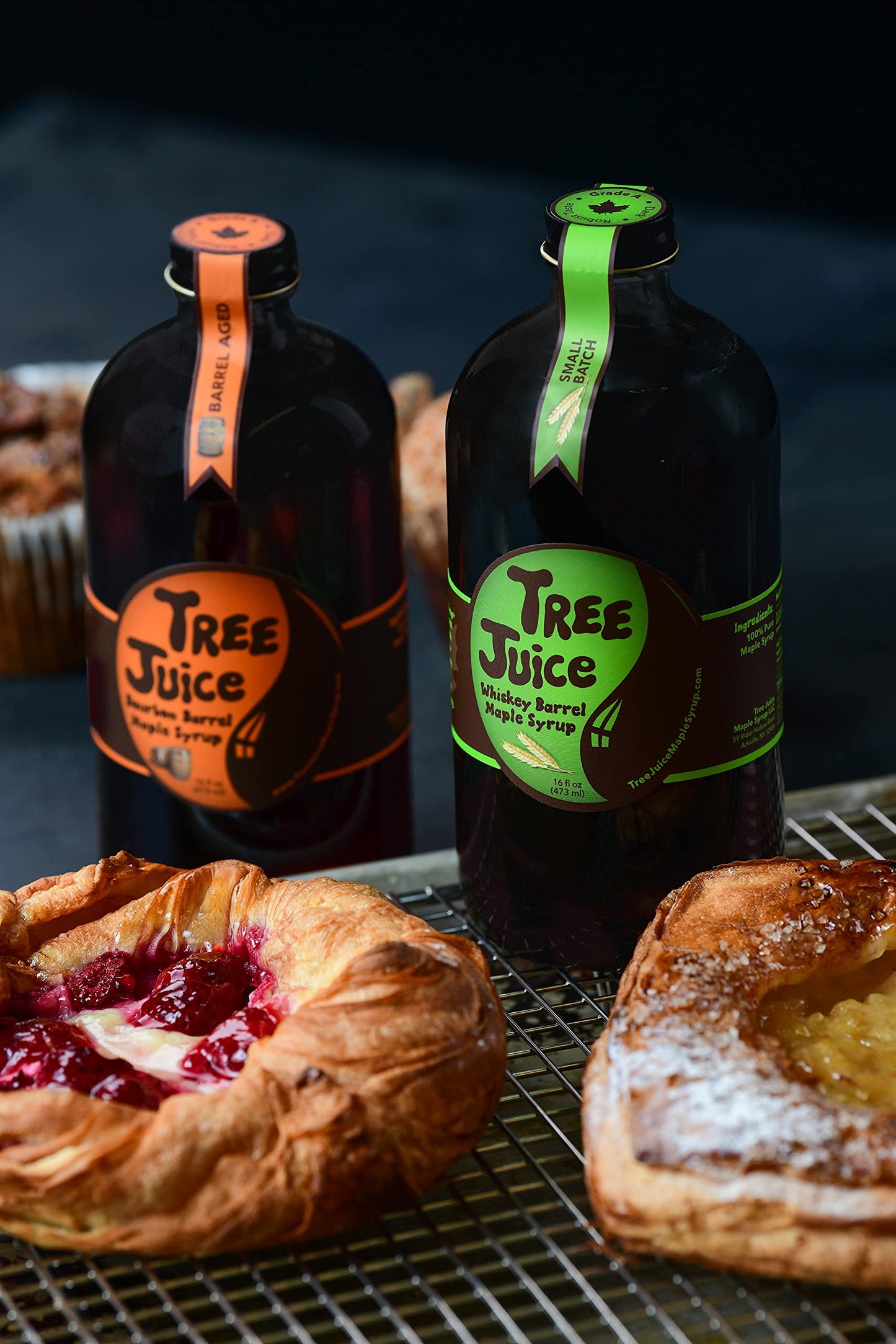 Tree Juice Maple Syrup | 100% Pure Grade A | All Natural, Non-GMO, Vegan | 12 Fl Oz Bottle