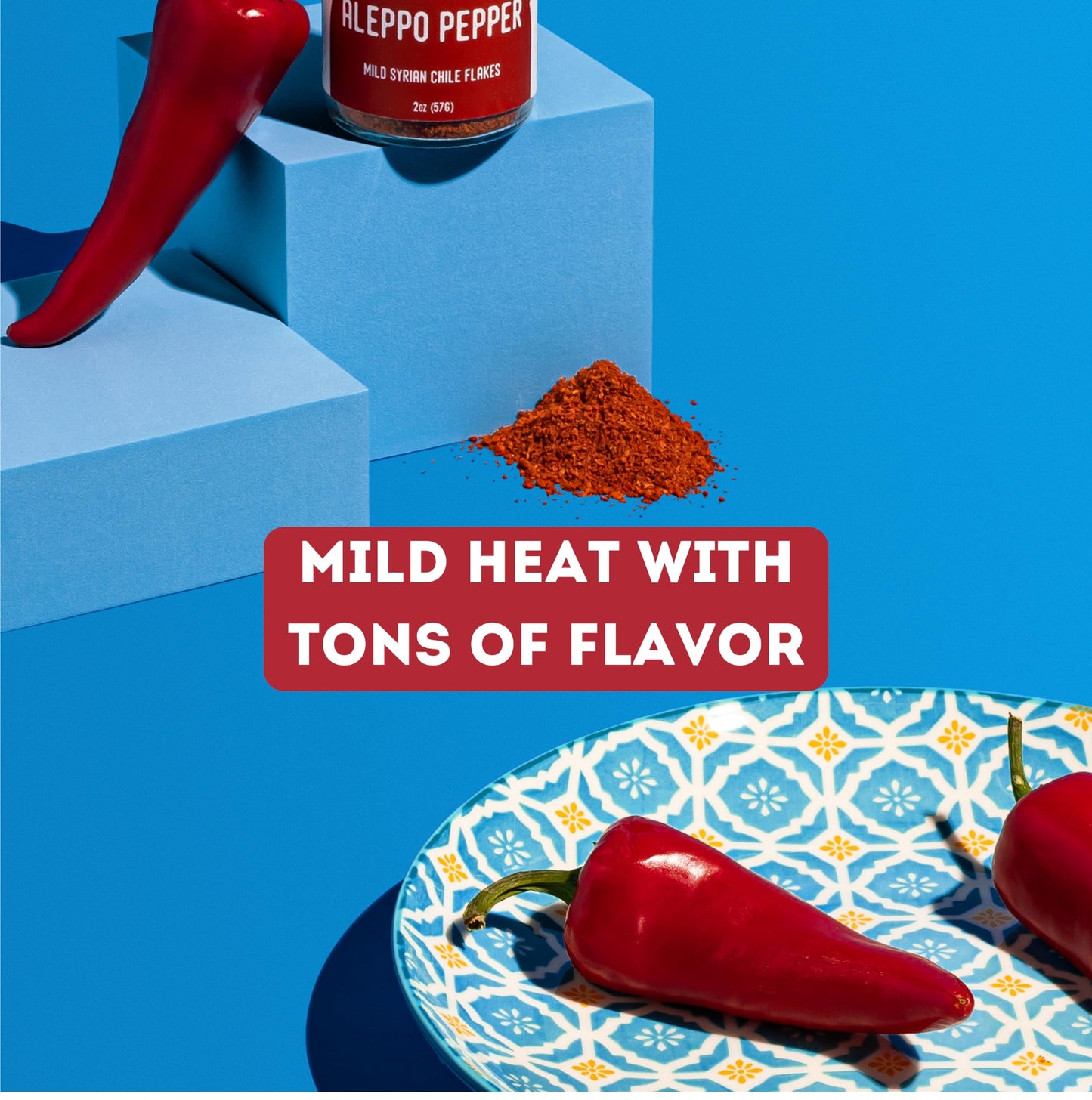 Aleppo Pepper By Z&Z | Mildly Spicy Aleppo Pepper Flakes (Pul Biber Turkish Spice) | Aleppo Pepper Spice For Lemon Butter Shrimp