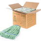 Matthew Cleaning Heavy Duty Mop Head Commercial Replacement For General And Floor Cleaning, Wet Industrial Blue Cotton Looped En