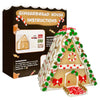 Sarah's Candy Factory Gingerbread Cookie House Kit - 1.6 Lbs - Easy to Decorate - Includes Everything Needed to Assemble and Dec