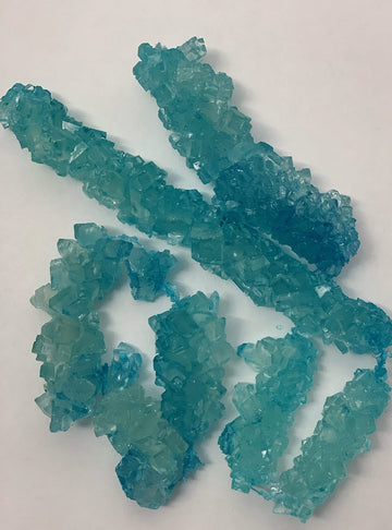 Sweetglob Old Fashioned Rock Candy Crystals On Strings (Cotton Candy Light Blue, 1 Pound)