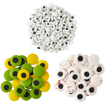 Wilton Assorted Halloween Candy Eyeball Set, 3-Packs