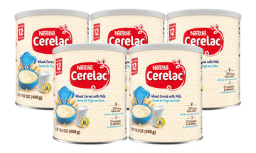 Nestle Cerelac Wheat Cereal With Milk, 14.1-Ounce Canister (Pack Of 5)